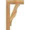 Ekena Millwork Funston Block Rough Sawn Bracket, Western Red Cedar, 4"W x 18"D x 30"H BKT04X18X30FST05RWR - alternate 2